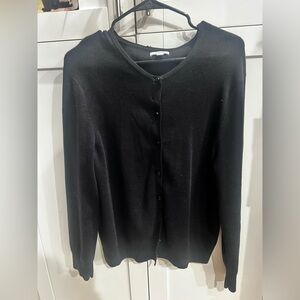 Croft and Barrow size L Black Women's cardigan